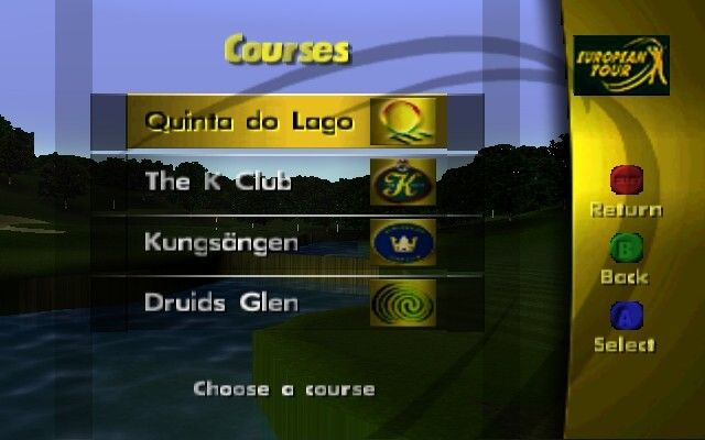 PGA European Tour screenshot 5 for Nintendo 64